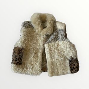 Sea NY 100% Genuine Shearling Vest xsmall